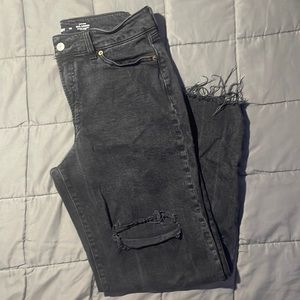 Old navy brand O.G loose black jeans size 10